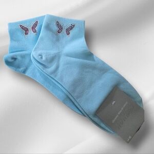 Butterfly Embellished Ankle Socks Choose Your Color